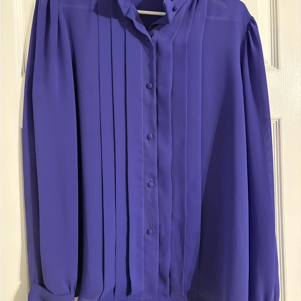 Elegant Purple Women's Blouse